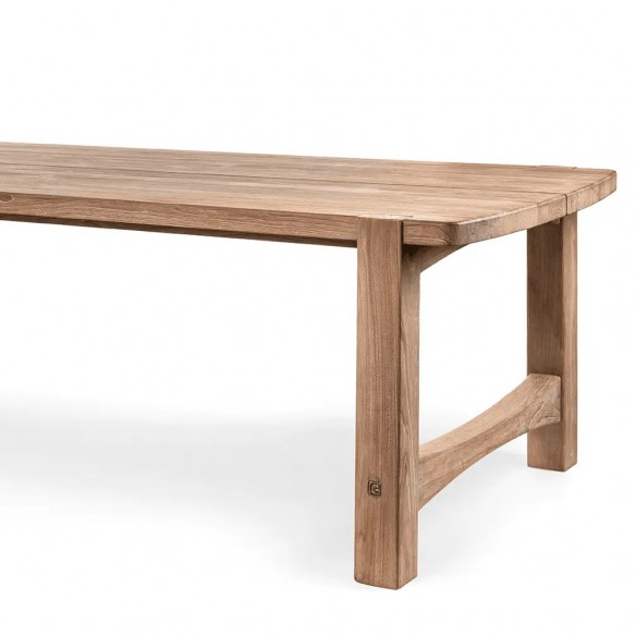 JUNO Outdoor Dining Table in Natural Reclaimed Teak W310 H76cm
