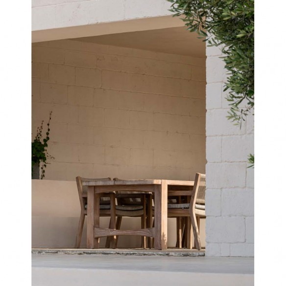 JUNO Outdoor Dining Table in Natural Reclaimed Teak W310 H76cm