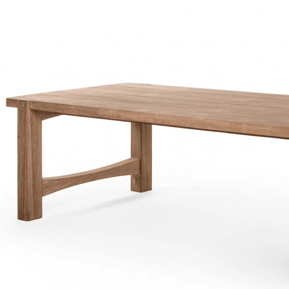 JUNO Outdoor Dining Table in Natural Reclaimed Teak W270 H69cm