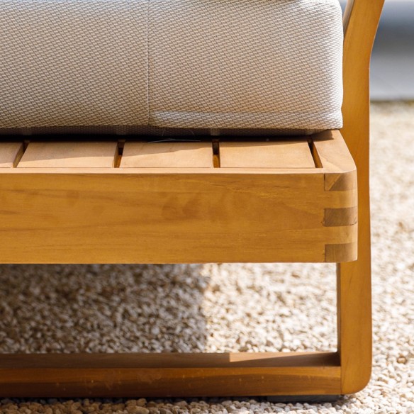 JURA DUNE Lounge Set 5 Seater in Teak with Floating Side Tables