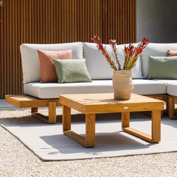 JURA DUNE Lounge Set 5 Seater in Teak with Floating Side Tables