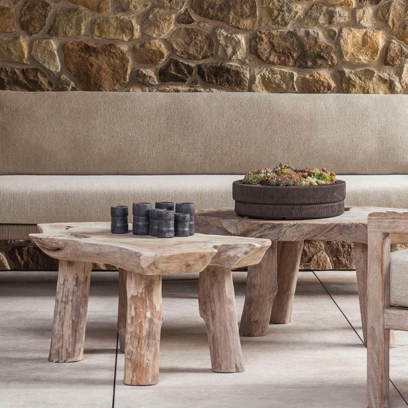 NINA Coffee Table in Teak Root H40cm