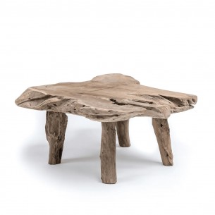 NINA Coffee Table in Teak Root H40cm 2