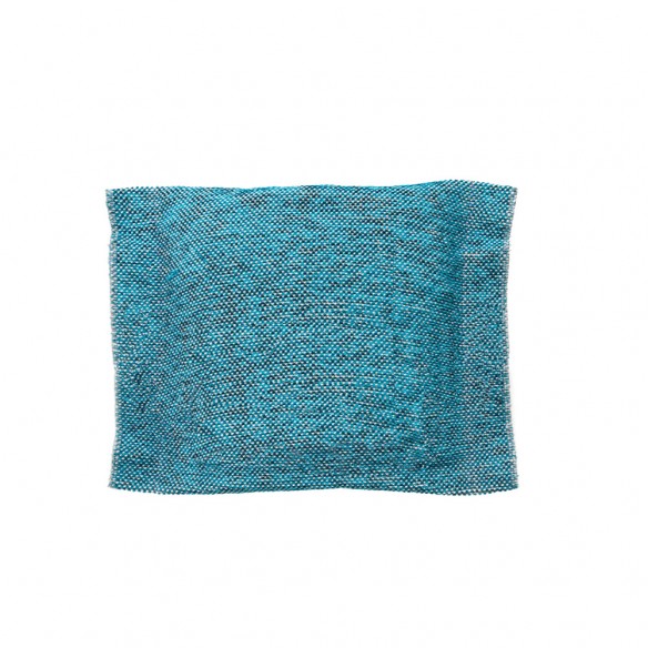Coussin de décoration VELTY bleu paon 40x47cm