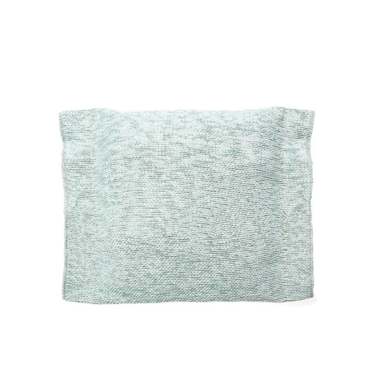 Coussin de décoration VELTY bleu givré 40x47cm