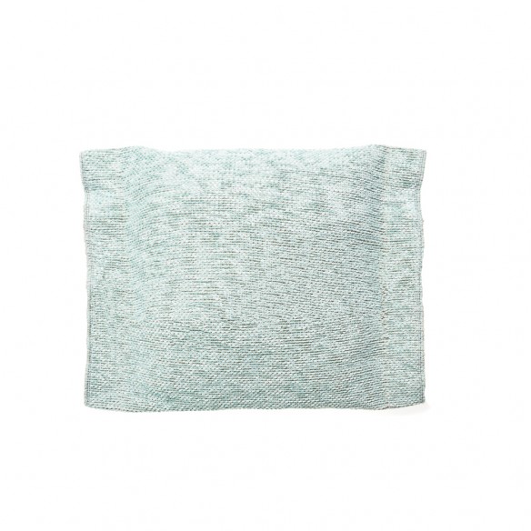 Coussin de décoration VELTY bleu givré 40x47cm