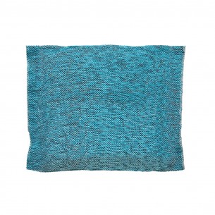 Coussin de décoration VELTY bleu paon 50x57cm 2