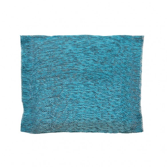 Coussin de décoration VELTY bleu paon 50x57cm