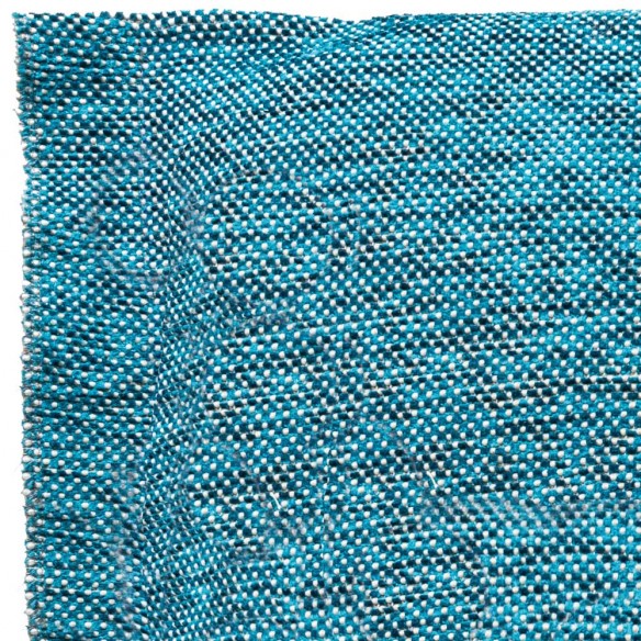 Coussin de décoration VELTY bleu paon 50x57cm
