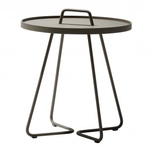 ON THE MOVE Side Table H60cm Aluminium Taupe 2
