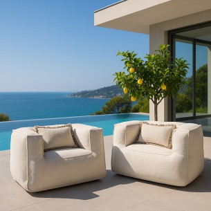 VELTY CLUB Duo Armchairs Beige
