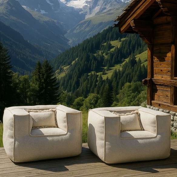 VELTY CLUB Duo Armchairs Beige