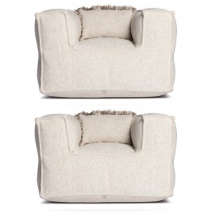 VELTY CLUB Duo Armchairs Beige 2