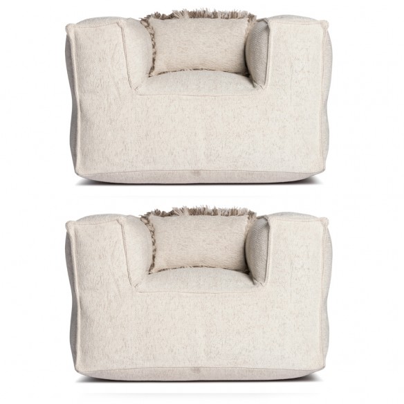 VELTY CLUB Duo Armchairs Beige