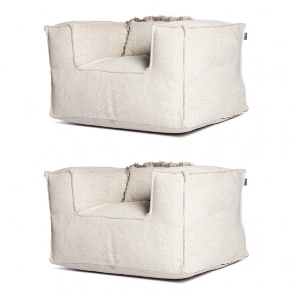 VELTY CLUB Duo Armchairs Beige