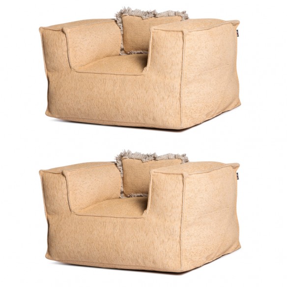 Duo de fauteuils VELTY CLUB or