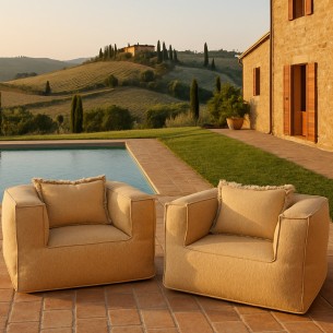 Duo de fauteuils VELTY CLUB or