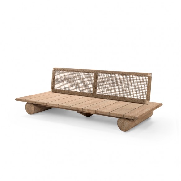 EDGARD Garden Sofa 3 Seater in Natural Reclaimed Teak