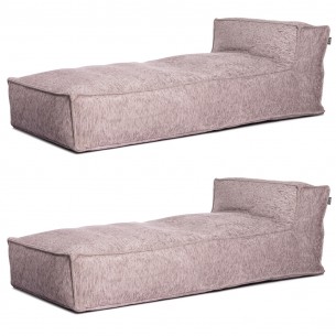 Duo de Long Chair VELTY lilas 2