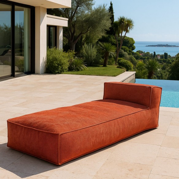 VELTY Long Chair Duo Terracotta