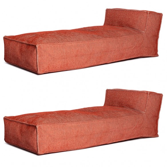 VELTY Long Chair Duo Terracotta