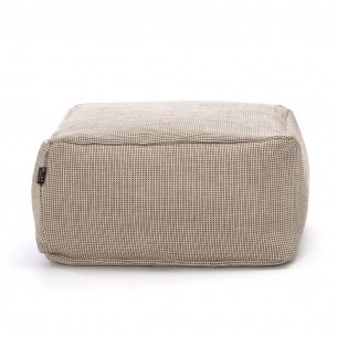 DOTTY Square Pouf Beige size S 2