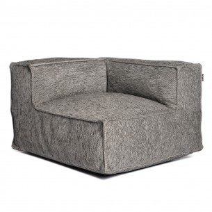 Fauteuil d’angle VELTY CORNER gris