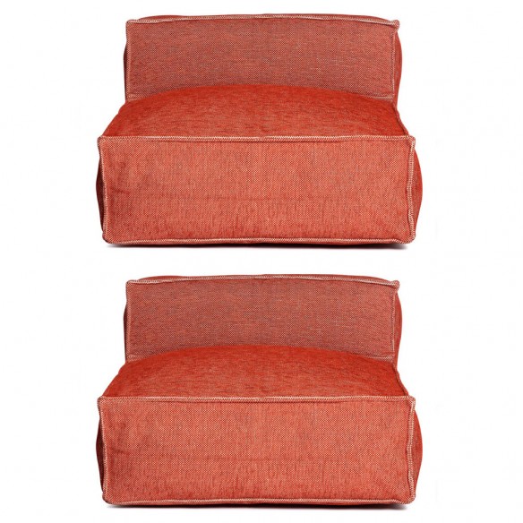 Duo de fauteuils VELTY terracotta