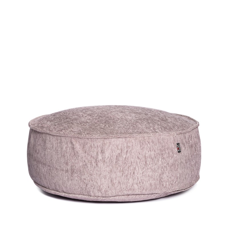 VELTY Round Pouf Lilac
