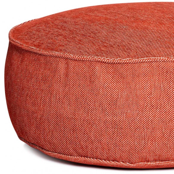 VELTY Round Pouf Terracotta