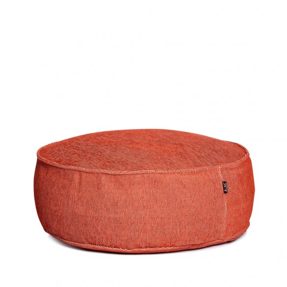 VELTY Round Pouf Terracotta