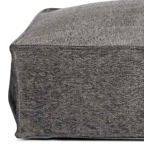 Pouf carré VELTY anthracite