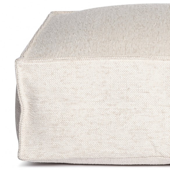 Pouf carré VELTY beige
