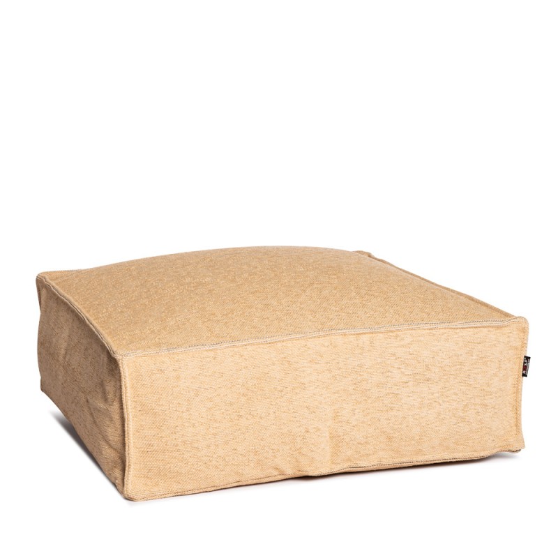 VELTY Square Pouf Gold