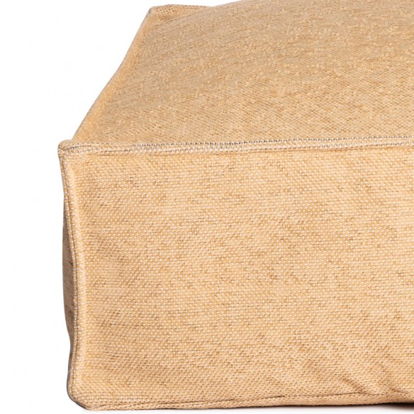 VELTY Square Pouf Gold