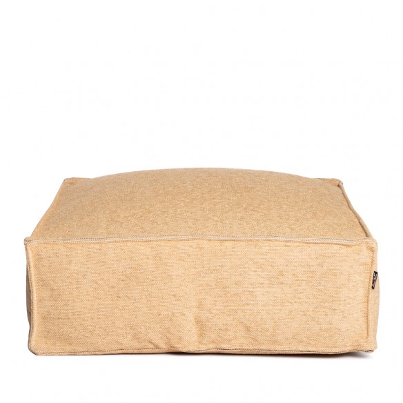 VELTY Square Pouf Gold