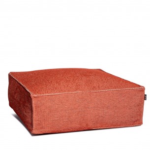Pouf carré VELTY terracotta