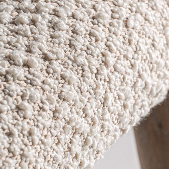 GALMOR Chair in Ash Wood and Beige Fabric