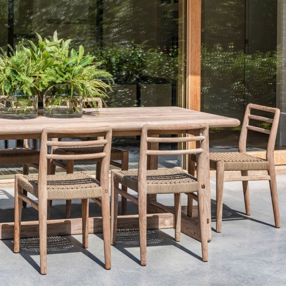 JADA Dining Chair in Reclaimed Teak with Seat Cushion