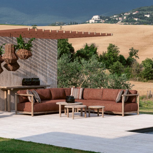 MONA Garden Lounge Set in Natural Reclaimed Teak