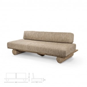 EDGARD Garden Sofa 3 Seater in Natural Reclaimed Teak 2