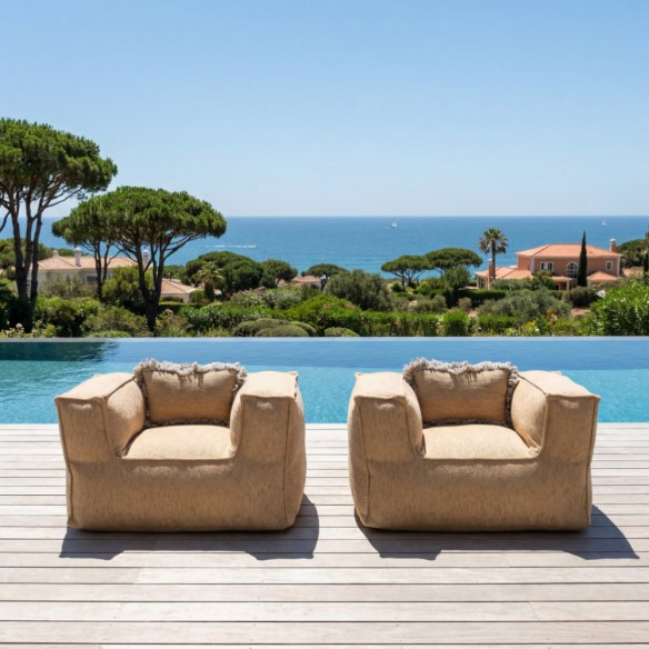 VELTY CLUB Duo Armchairs Gold