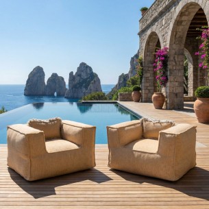 VELTY CLUB Duo Armchairs Gold