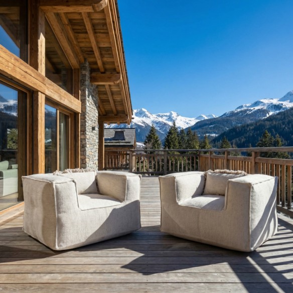 VELTY CLUB Duo Armchairs Beige