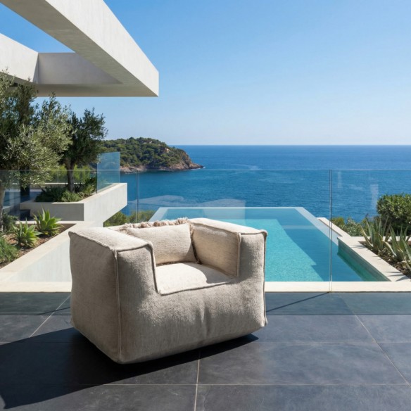 Fauteuil VELTY CLUB beige