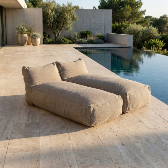 Duo de Long Chair DOTTY beige