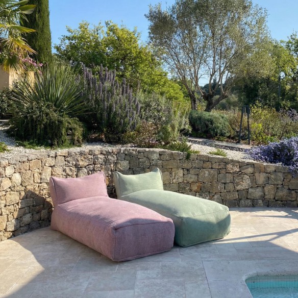 DOTTY Long Chair Duo Lime Peony