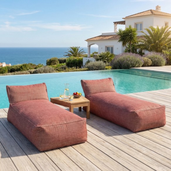 DOTTY Long Chair Duo Cardinal Red