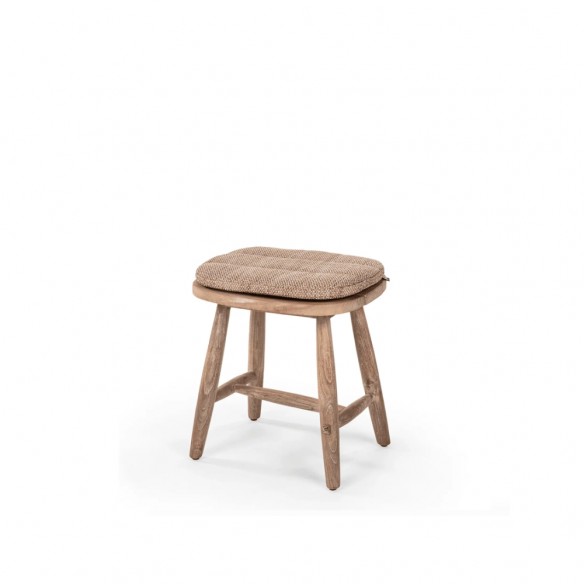 FRESCO Garden Stool in Natural Reclaimed Teak H46cm