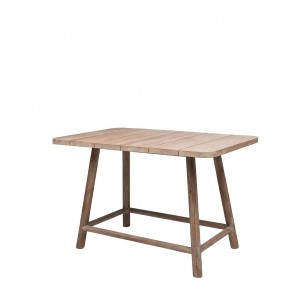 MONA Outdoor Bar Table in Natural Reclaimed Teak W150 2